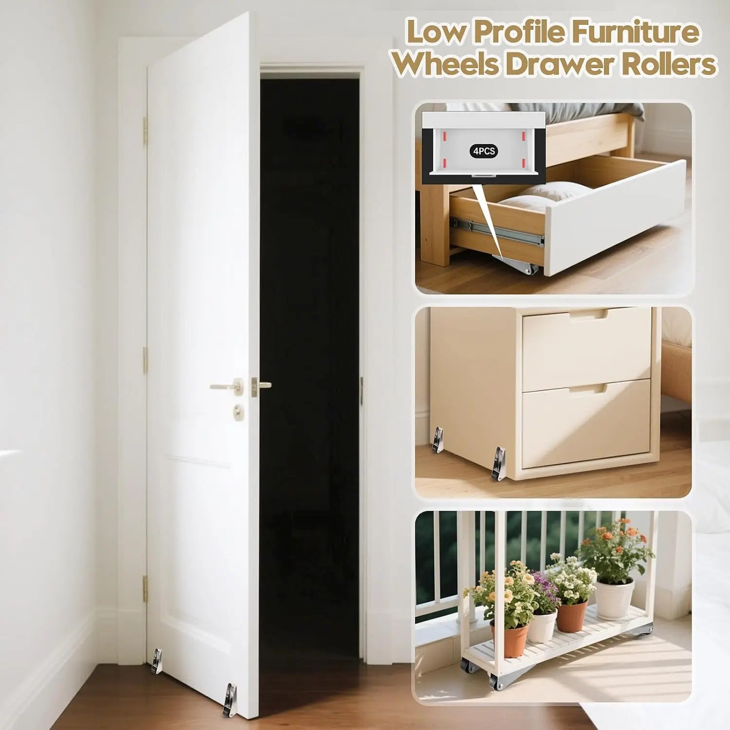 Vertical Track Roller Wheel Sliding Door Bottom Guide