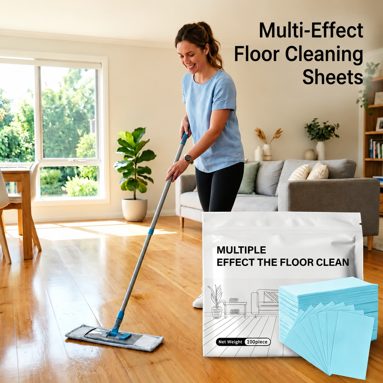 💧 Floor Cleaning Tablets – Dissolve Instantly, Deep Clean, Antibacterial, Safe for All Floors