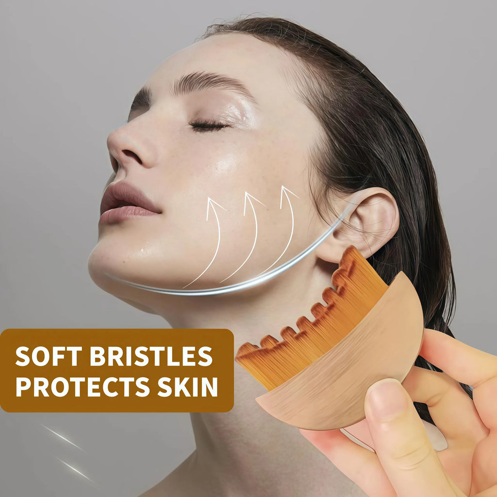 Lymphatic Contour Face Brush Set for Jawline Sculpting