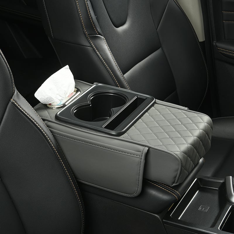 🔥Multifunctional PU Leather Car Armrest Box Mat