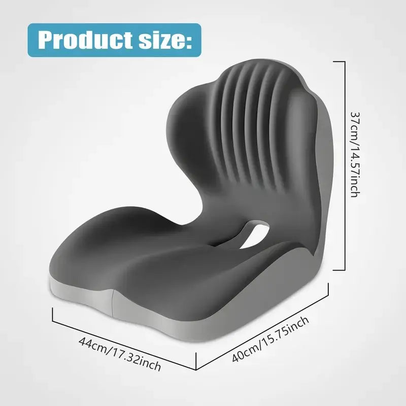 🪑 Memory Foam Seat Cushion – Lumbar Support, Back Pain Relief, Pressure Reduction