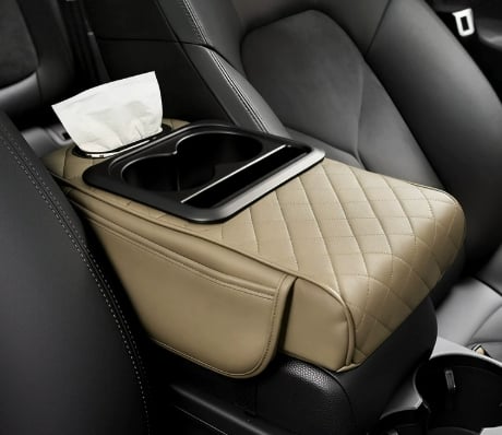 🔥Multifunctional PU Leather Car Armrest Box Mat
