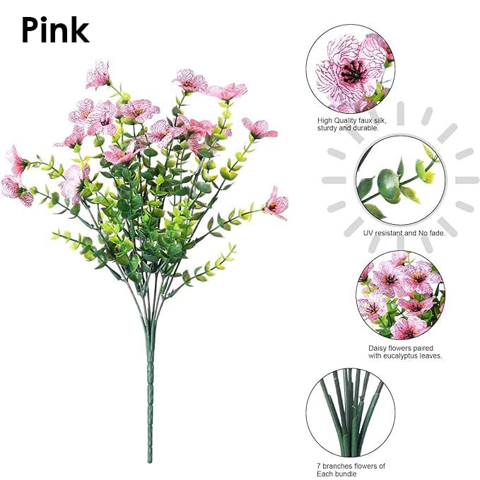💐 UV-Resistant Colorful Artificial Flowers – 49% OFF Today Only 🌸