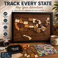 Wooden USA Travel Map Puzzle | Track Your Adventures Across America.