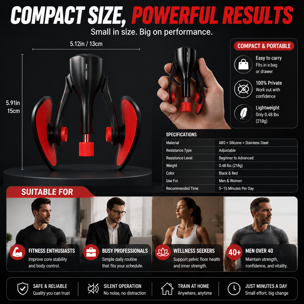 🏋️‍♀️ Pelvic Floor Exercise Trainer – Build Strength With A Simple Daily Workout