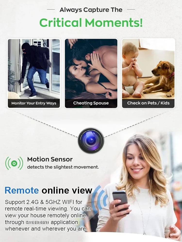 🔥Limited Time 48% OFF🔥📷 Mini Full HD 4K Security Camera