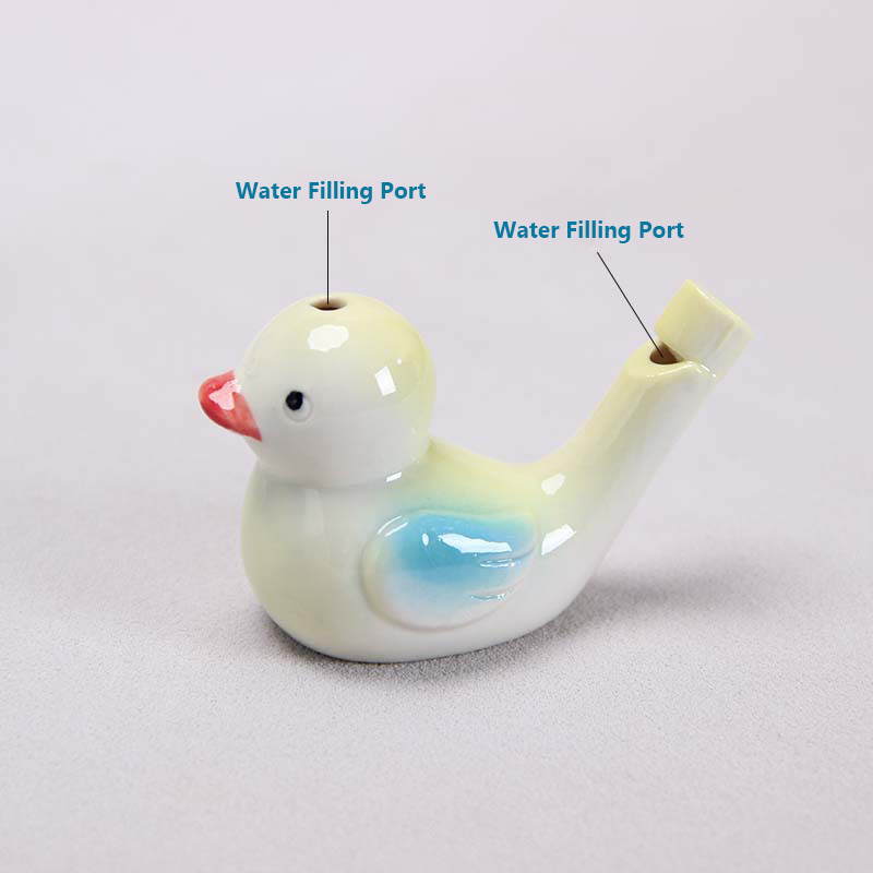 🐦 Ceramic Water Bird Whistle – Handcrafted, Realistic Chirping, Add Water to Sing (3PCS Set)