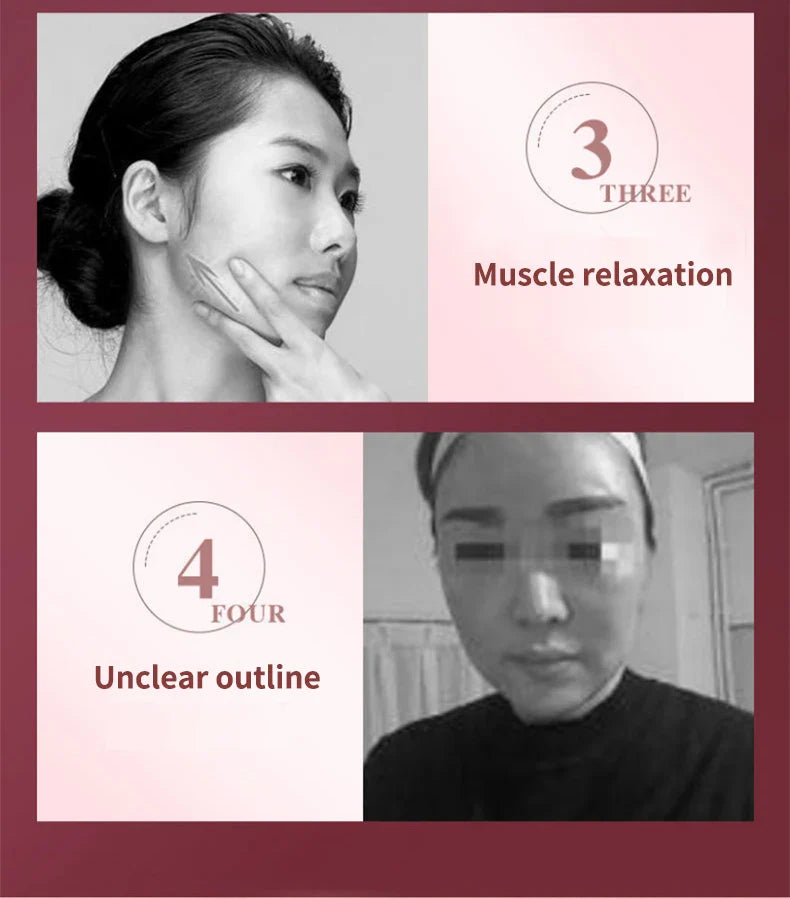 LED Photon Therapy Facial Slimming Vibration Massager Facial Lifting Device Facial Heated Double Chin V Face Vibration Massager