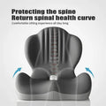 🪑 Memory Foam Seat Cushion – Lumbar Support, Back Pain Relief, Pressure Reduction