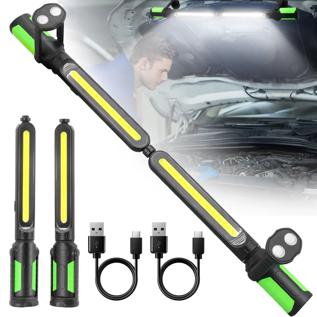 🎁 Father's Day Gift – Linkax 2400LM Work Light Bar, Rechargeable, Magnetic + Hooks