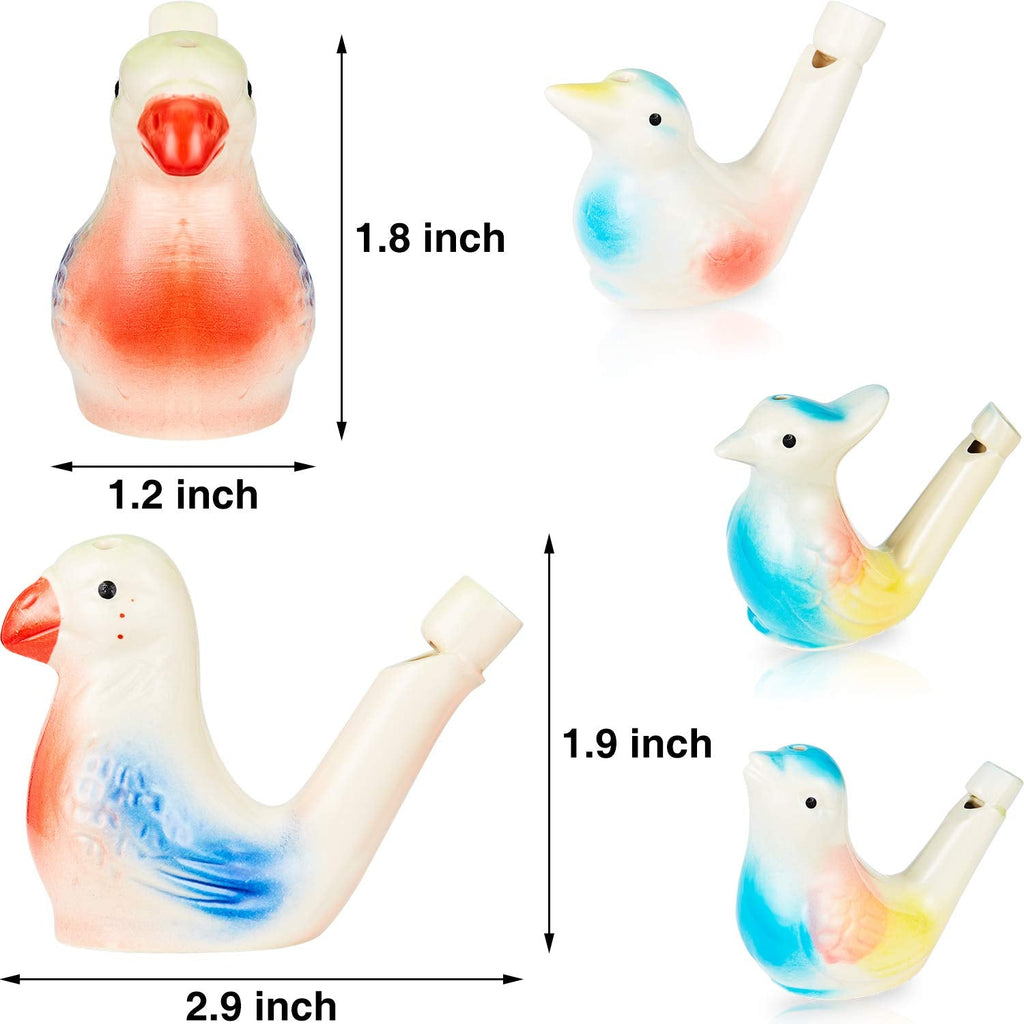 🐤 Ceramic Water Bird Whistle – Handcrafted, Realistic Chirping, Add Water to Sing (3PCS Set)