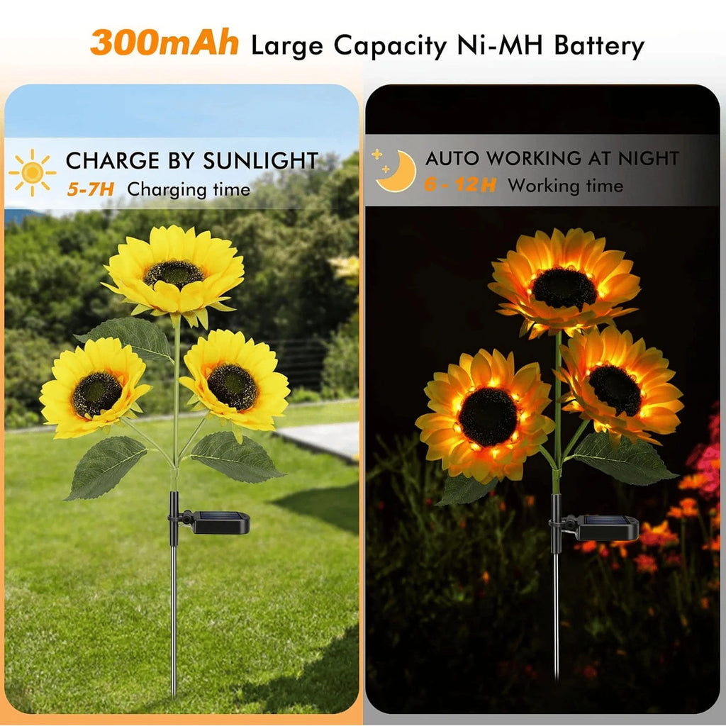 🌻🌞Solar LED Sunflower Garden Lights