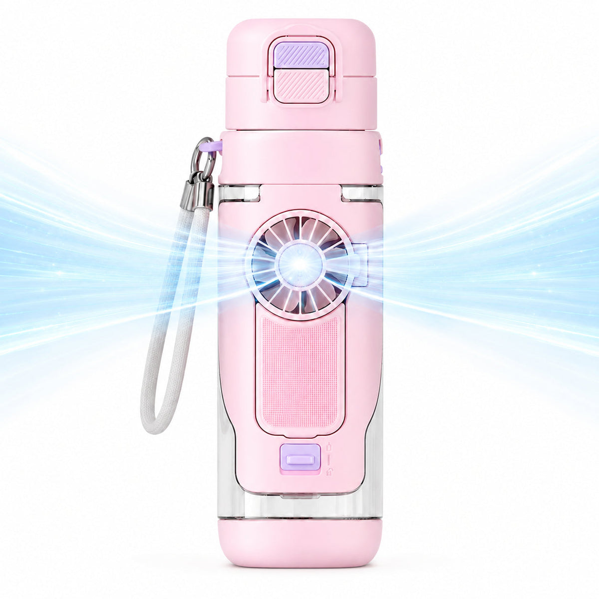 💨Spray Fan Cup – 2-in-1 Cooling Fan &amp; Double Drink Cup